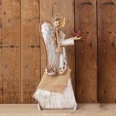 Angel Figure With Cardinal