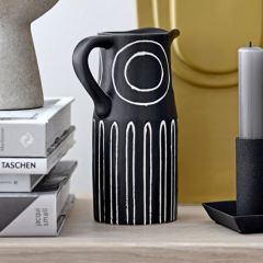 Modern Farmhouse Debossed Pitcher Vase