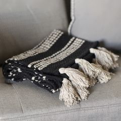 Tasseled Striped Accent Rug