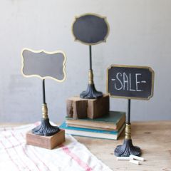 Chalkboard Label Stands Set of 3