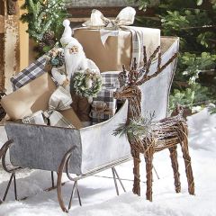 Reindeer Twig Statue 29 Inch