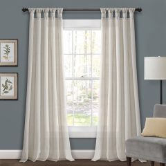 Knotted Tab Top Curtain Panels