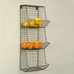3 Bin Wire Wall Wrack Organizer