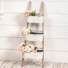 3 Bucket Tiered Ladder Plant Stand