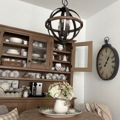 3 Bulb Sphere Chandelier