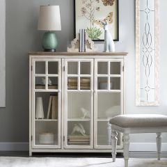 3 Door Cottage Farmhouse Accent Cabinet