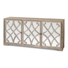 3 Door Mirrored Sideboard Cabinet