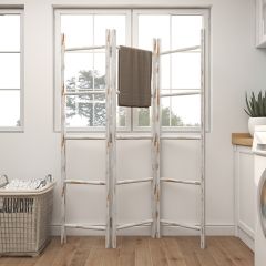 3 Panel Wood Ladder Rack