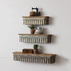 3 Piece Farmhouse Wall Shelf Set