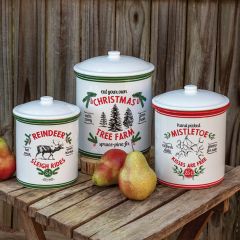 3 Piece Holiday Canister Collection