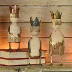 3 Piece Primitive Wise Men Figurine Set