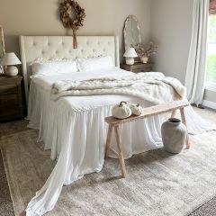 3 Piece Ruffled Bedspread Set