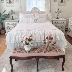 3 Piece Scalloped Coverlet Set