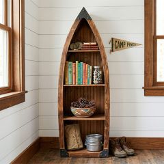 3 Shelf Canoe Bookcase