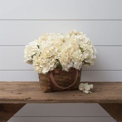 3 Stem Cream Hydrangea Bundle Set of 2