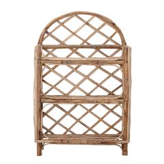3 Tier Arched Rattan Wall Shelf