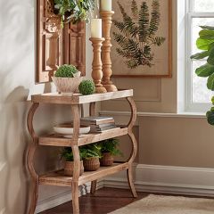 3 Tier Natural Accent Table