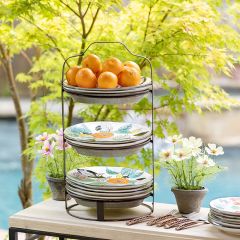 3 Tier Pie Pan Display Rack