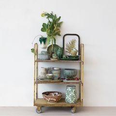 3 Tier Vintage Reproduction Rolling Cart