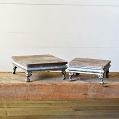 Rustic Farmhouse Display Riser Set of 2