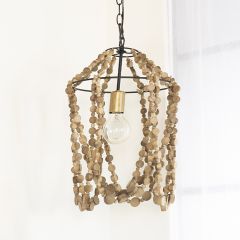 Pretty Primitive Bead Pendant Light