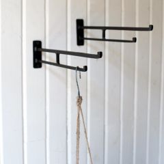 Long Iron Wall Hook Set of 4