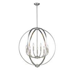 Pewter 9 Light Chandelier
