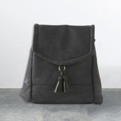 Denim Black Backpack Bag