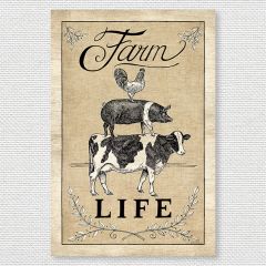Farm Animal Stack Wall Decor
