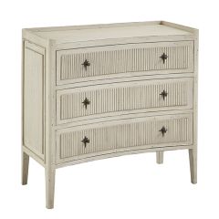 Distressed Reeded Chest of Drawers