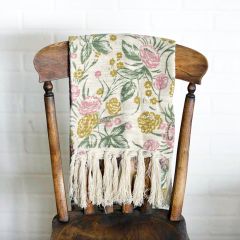 Sweet Floral Throw Blanket
