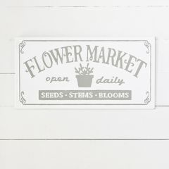 Vintage Inspired Flower Market Sign