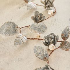 Decorative Metal Floral Garland