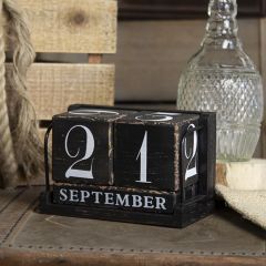 Wood Block Perpetual Desk Calendar