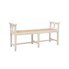 Traditional Cream Circles Bench
