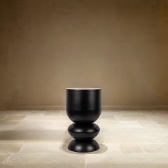 Modern Stacked Bulb Metal Side Table