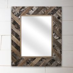 Tree Bark Framed Mirror
