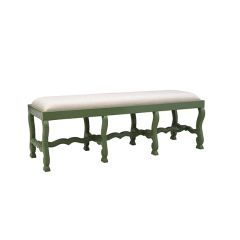 French Country Green Romeo Bench