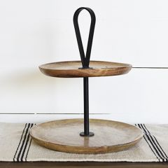 2 Tier Modern Farmhouse Display Stand
