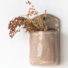 Stoneware Wall Pocket Planter