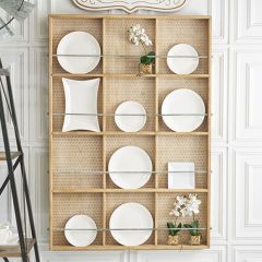 Wall Mount Wood Plate Holder