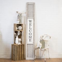 Welcome Window Shutter Sign