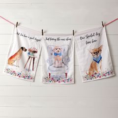 Pretty Pups Tea Towel Set of 3
