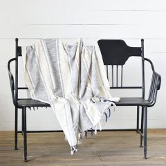 Neutral Stripe Throw Blanket