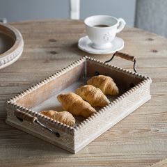 Simple Design Farmhouse Nesting Trays Set of 2