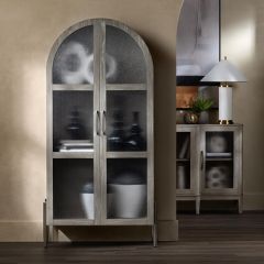 Arched 2 Door Curio Cabinet