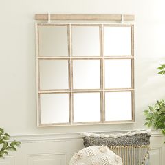 Nine Pane Wall Mirror