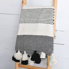 Contrast Pattern Throw Blanket