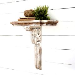 Provincial Wooden Accent Wall Shelf