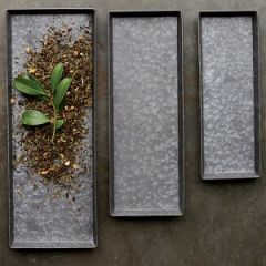 Metal Tray | Metal Serving Tray | Galvanized Metal Tray